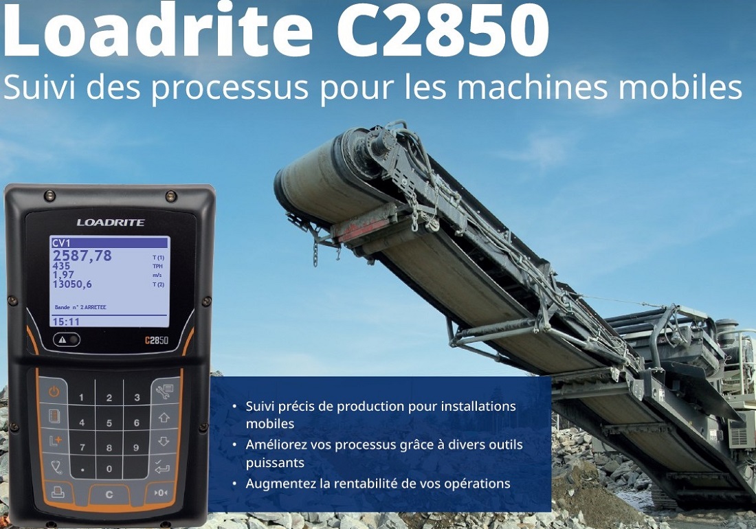 LOADRITE C2850 - Système de pesage pour convoyeur mobile
