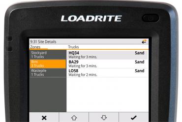 Liste des chargements en temps réel