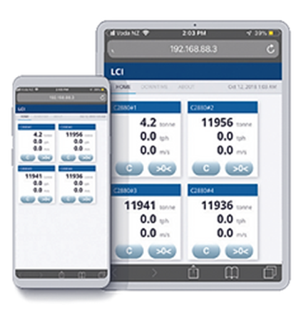 Application LCI pesage sur convoyeur - carrière connectée